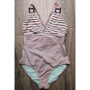 Nanette Lepore High Cut Strappy One Piece Swimsuit Women's Size Medium
